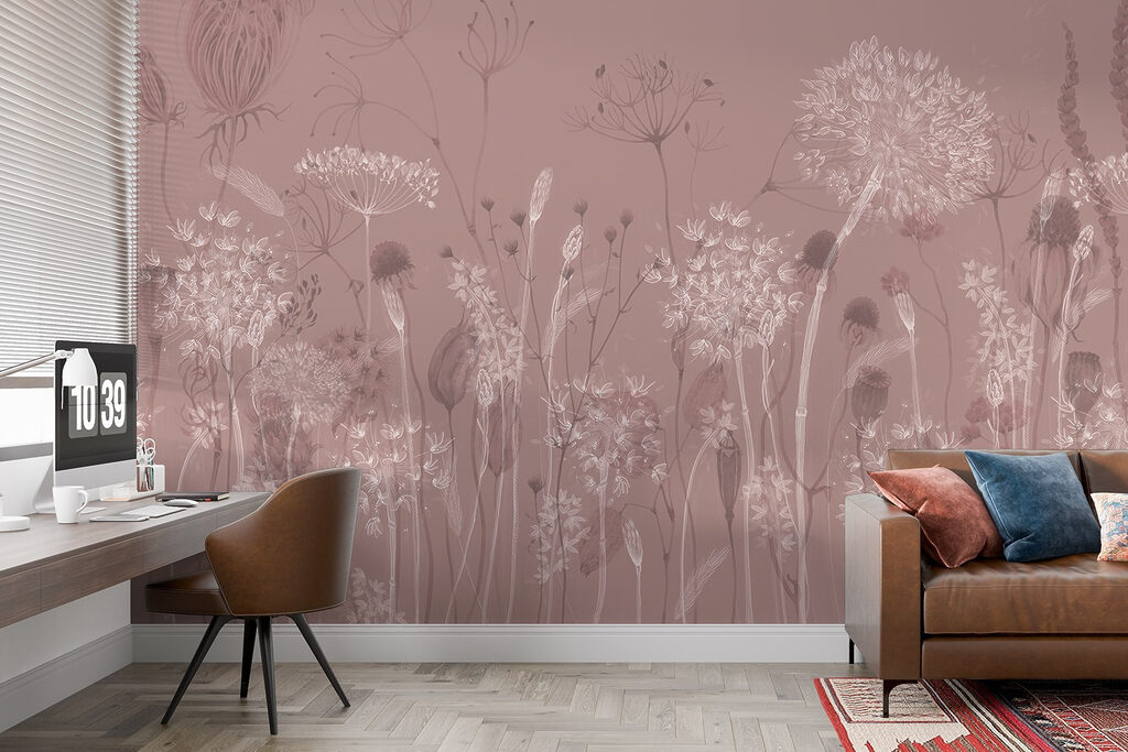 Grassen met ronde bloemschermen — interieur 4
