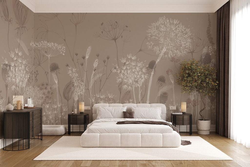Grassen met ronde bloemschermen — interieur 1