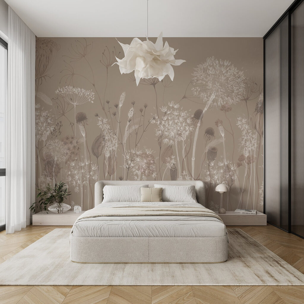 Grassen met ronde bloemschermen — interieur 2