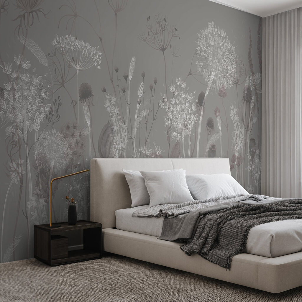 Grassen met ronde bloemschermen — interieur 1