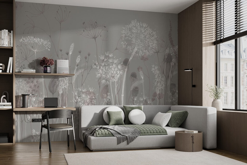 Grassen met ronde bloemschermen — interieur 2