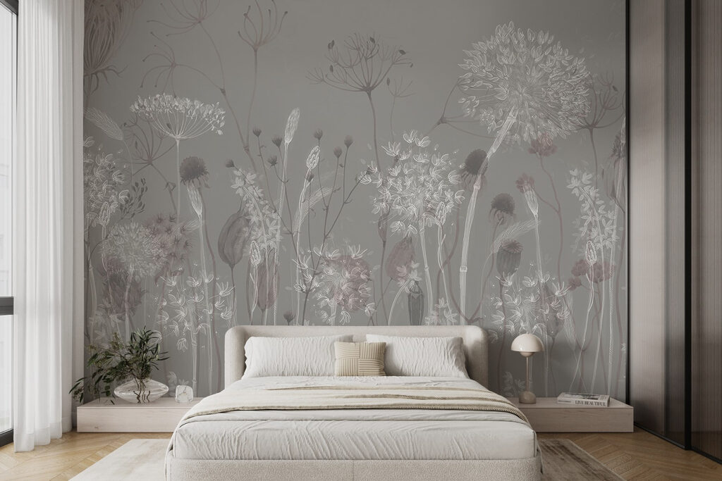 Grassen met ronde bloemschermen — interieur 3