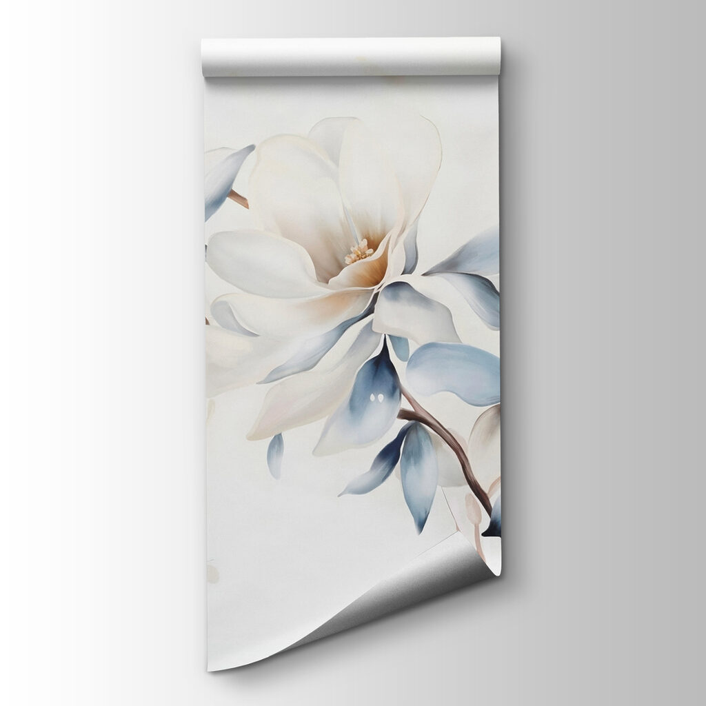 Schilderij van bloemen op een witte achtergrond — productweergave