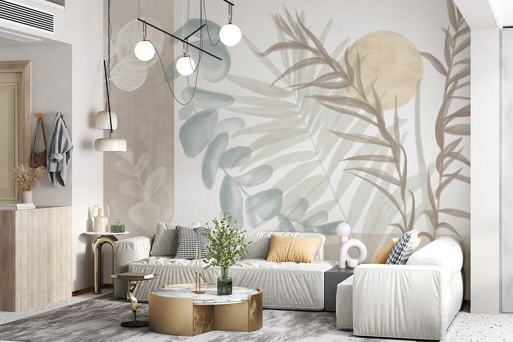 Zachte bladlagen tussen lichtvlakken — interieur 2