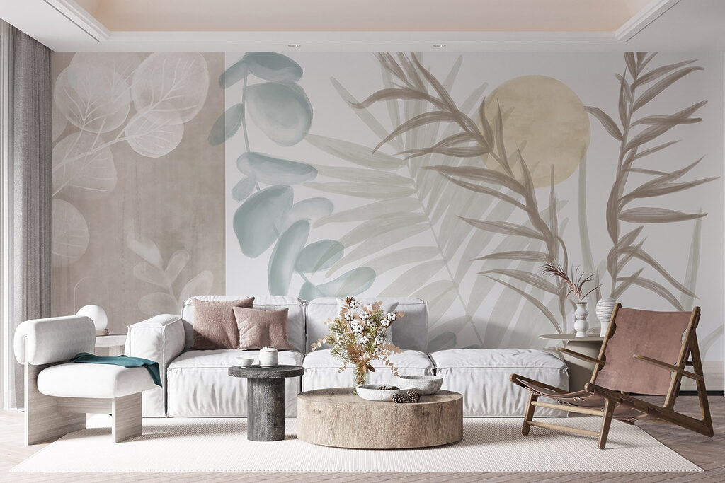 Zachte bladlagen tussen lichtvlakken — interieur 3