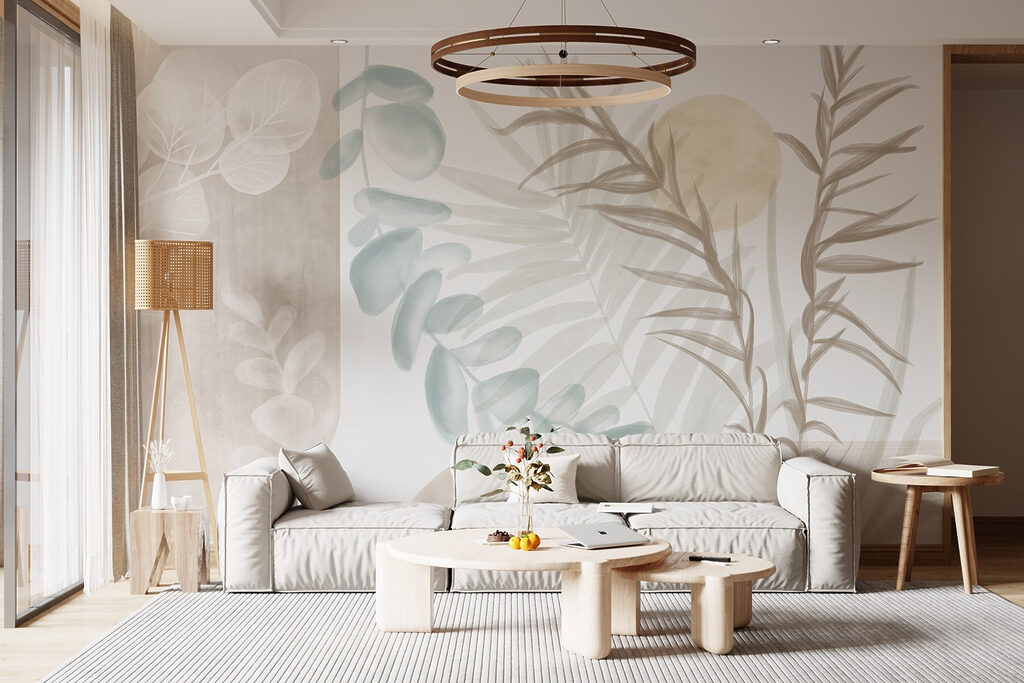 Zachte bladlagen tussen lichtvlakken — interieur 4