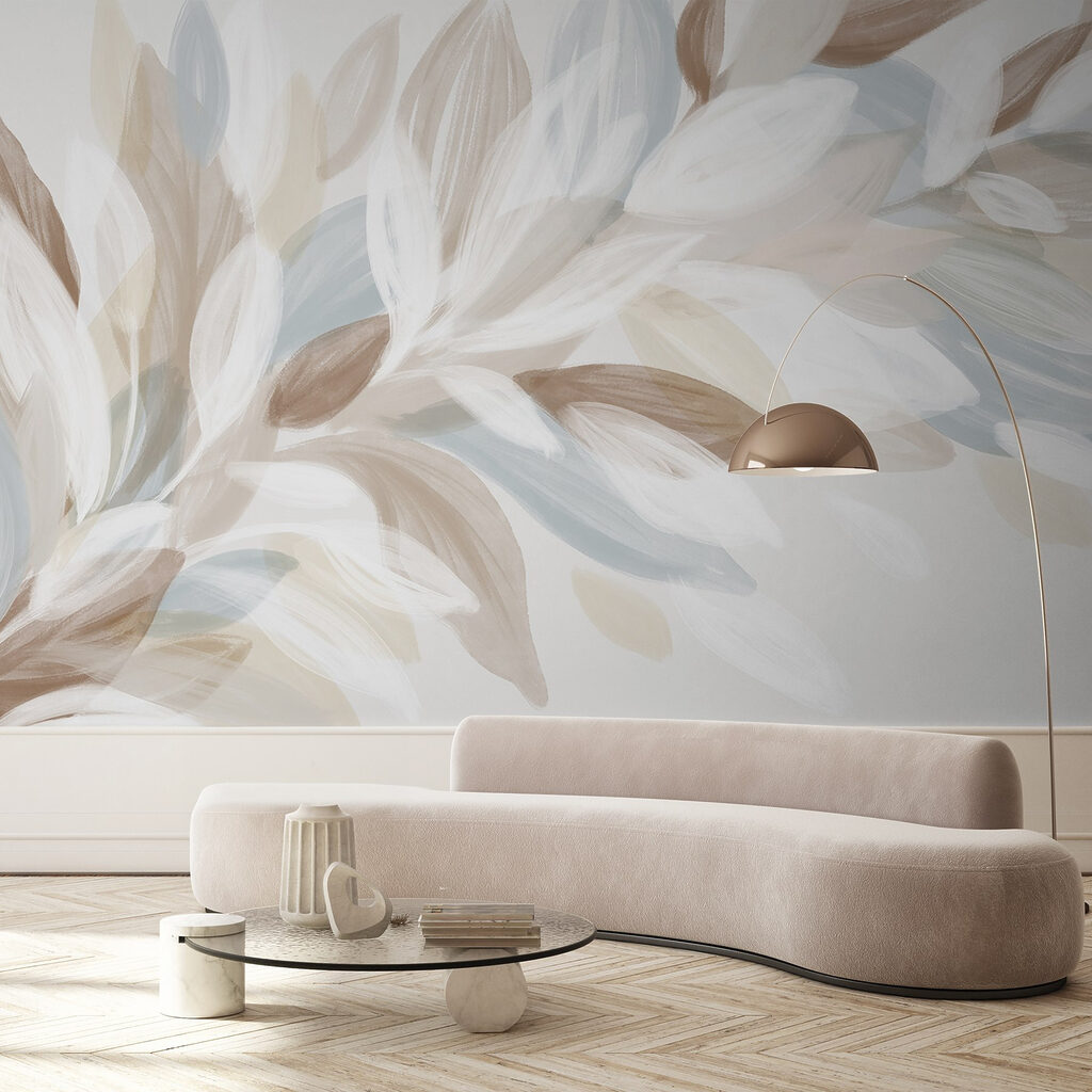 Lichte bladeren in verfstreken — interieur 4