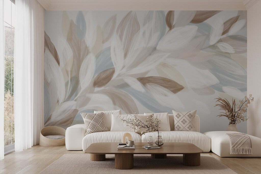Lichte bladeren in verfstreken — interieur 5