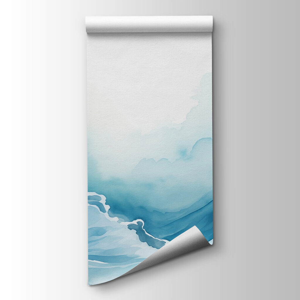 Blauwe branding in inkt — productweergave