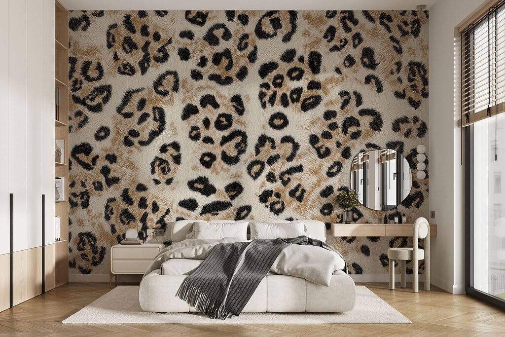 Luipaardvlekken op zacht zand — interieur 1