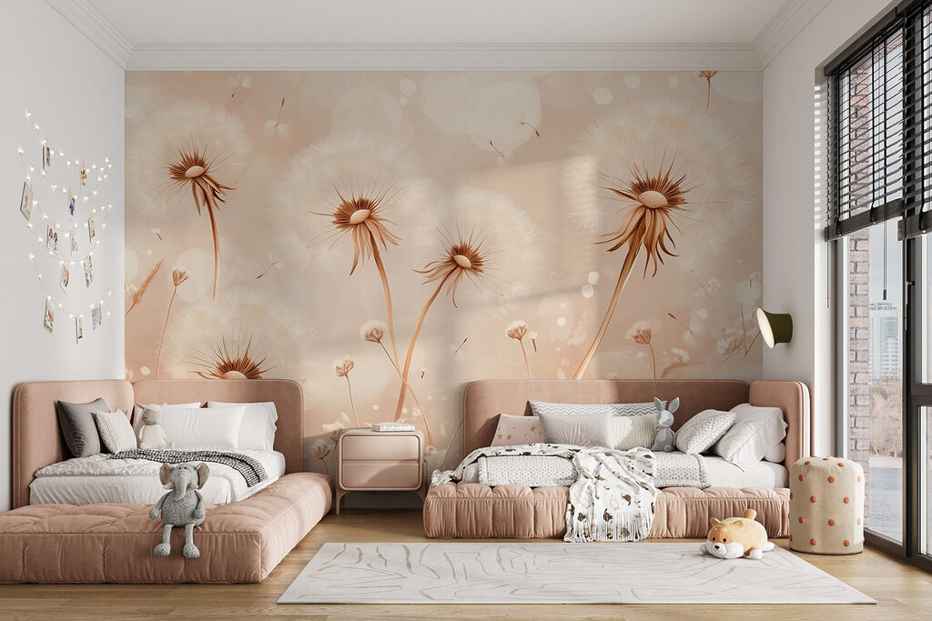 Warme zaadpluizen in licht — interieur 4