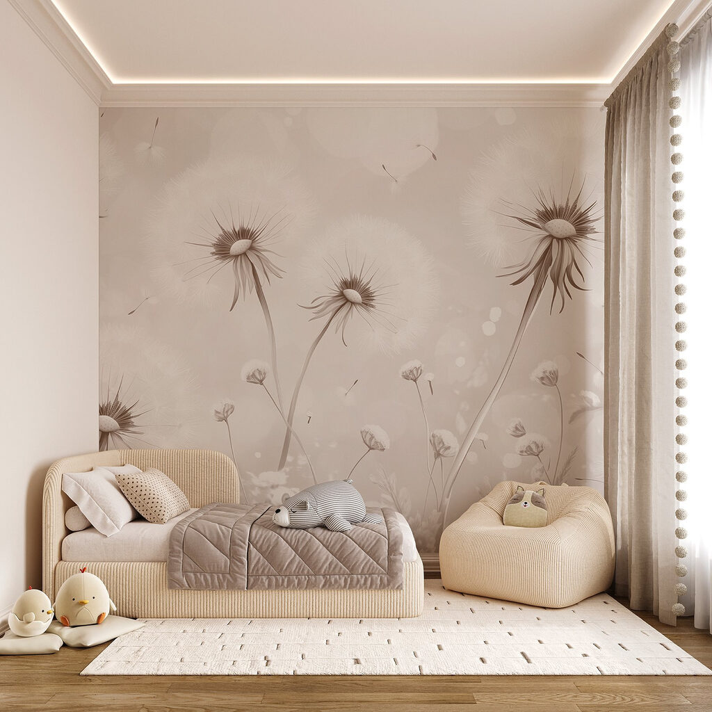 Delicate paardenbloem dromen in bloei — interieur 4