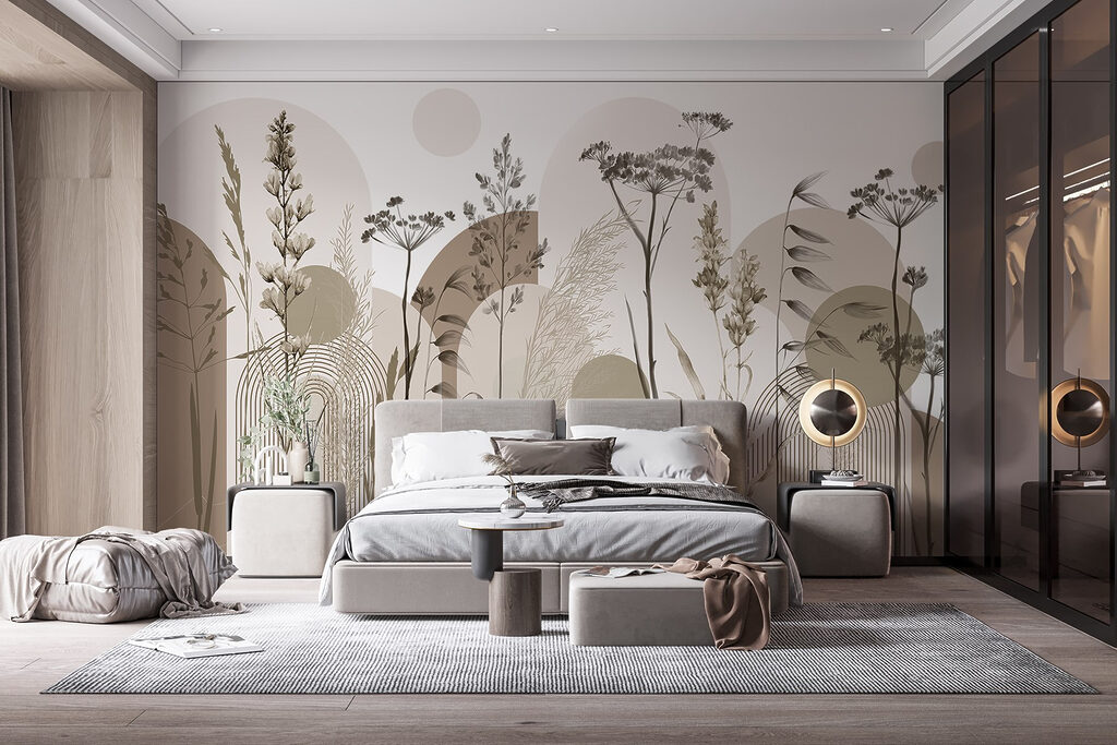 Grassen tussen ronde boogvormen — interieur 2