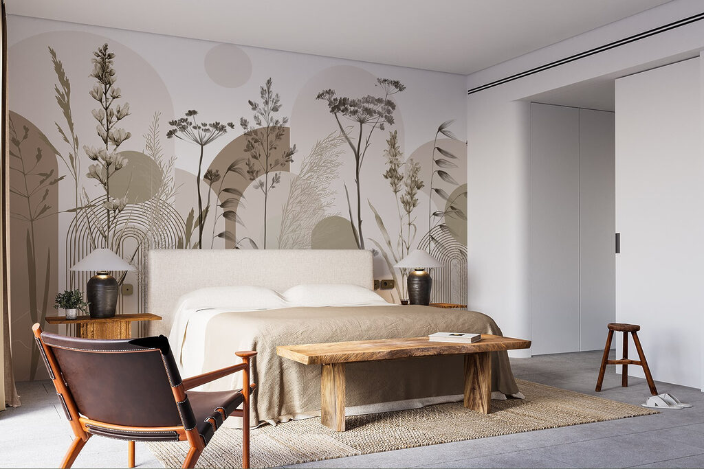 Grassen tussen ronde boogvormen — interieur 3