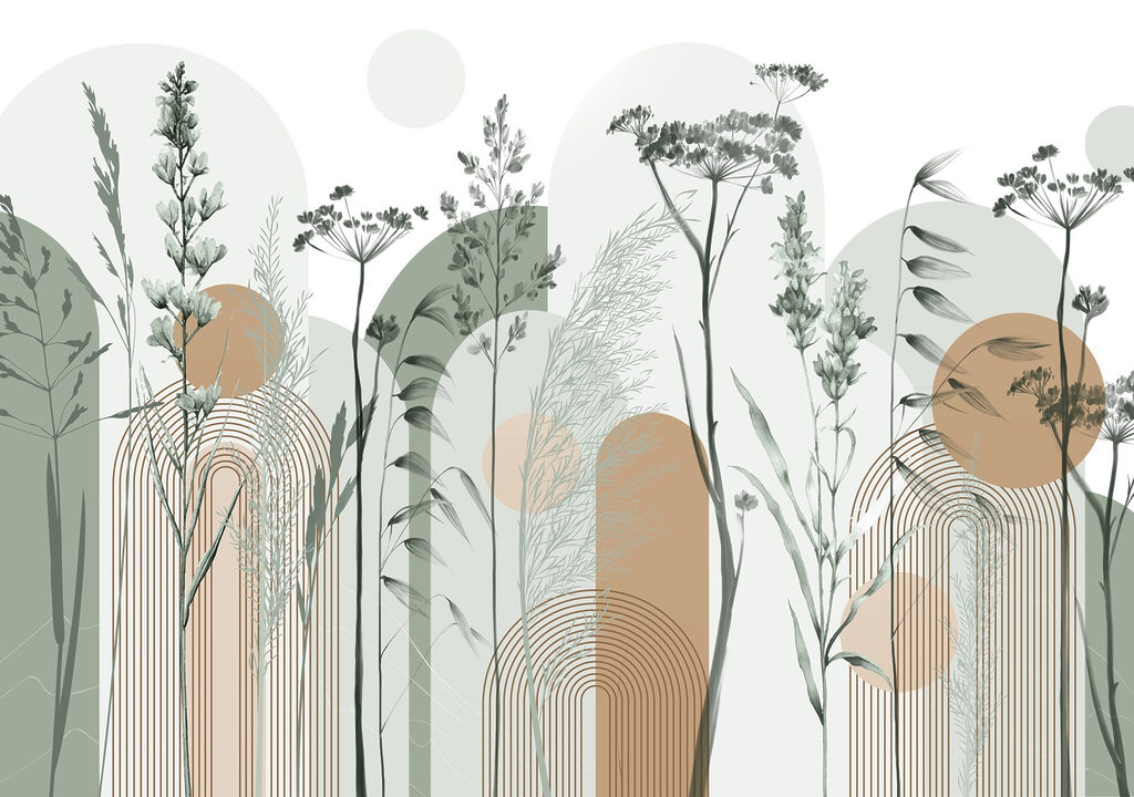 Sereen abstract ontwerp geïnspireerd op de natuur — volledig ontwerp