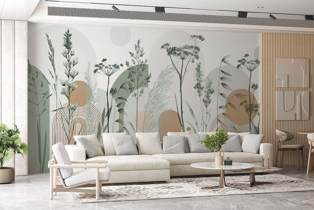 Sereen abstract ontwerp geïnspireerd op de natuur — interieur 4