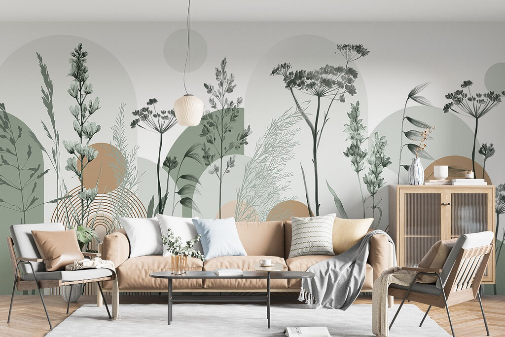 Sereen abstract ontwerp geïnspireerd op de natuur — interieur 5