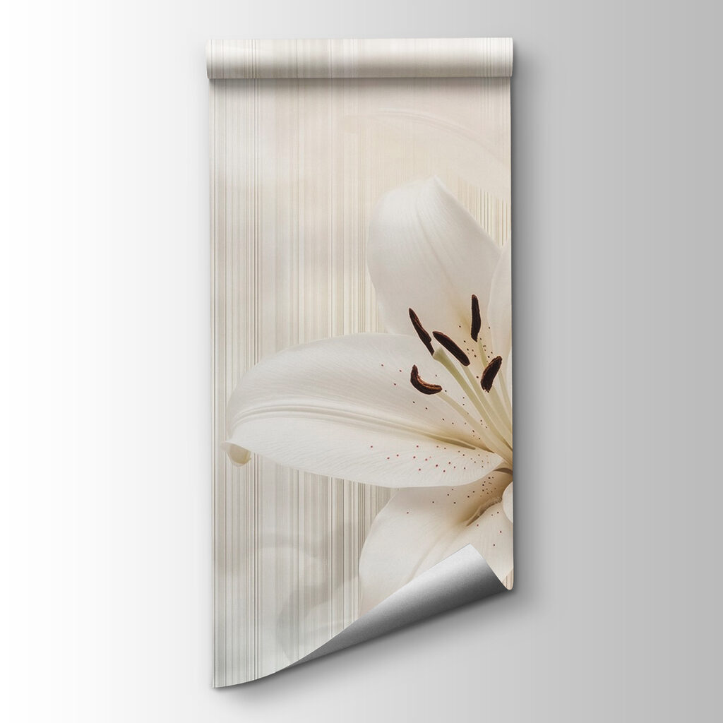 Elegante witte lelies in zachte tinten — productweergave