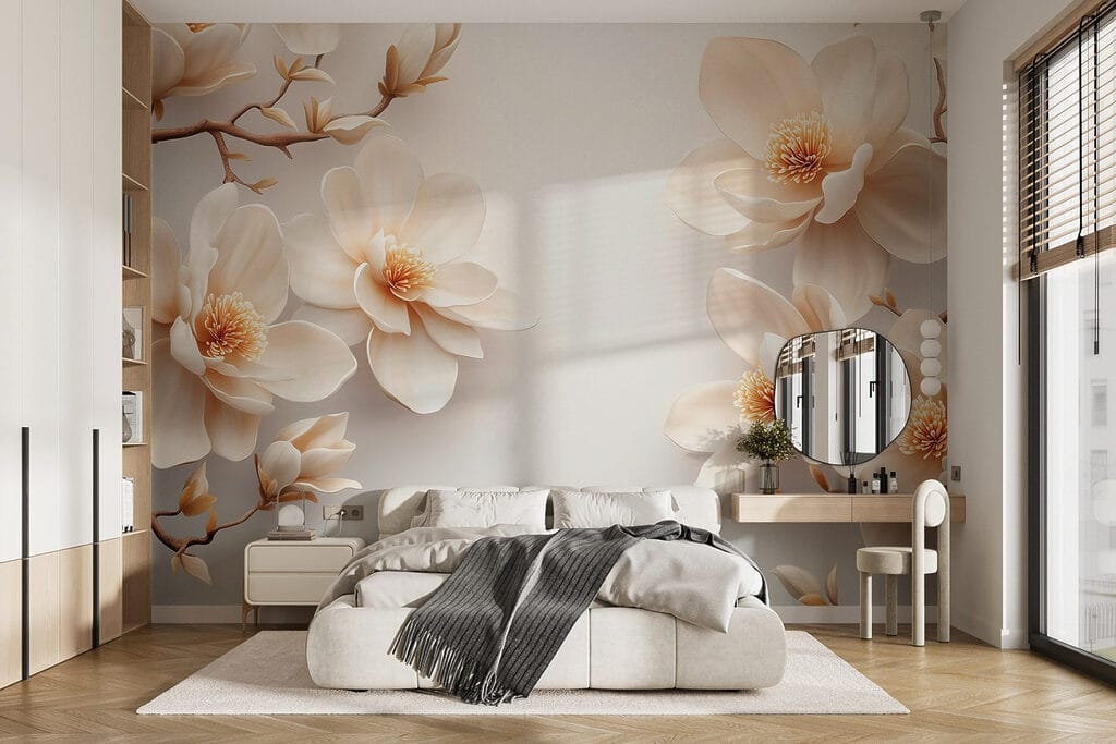 Groep witte bloemen — interieur 1