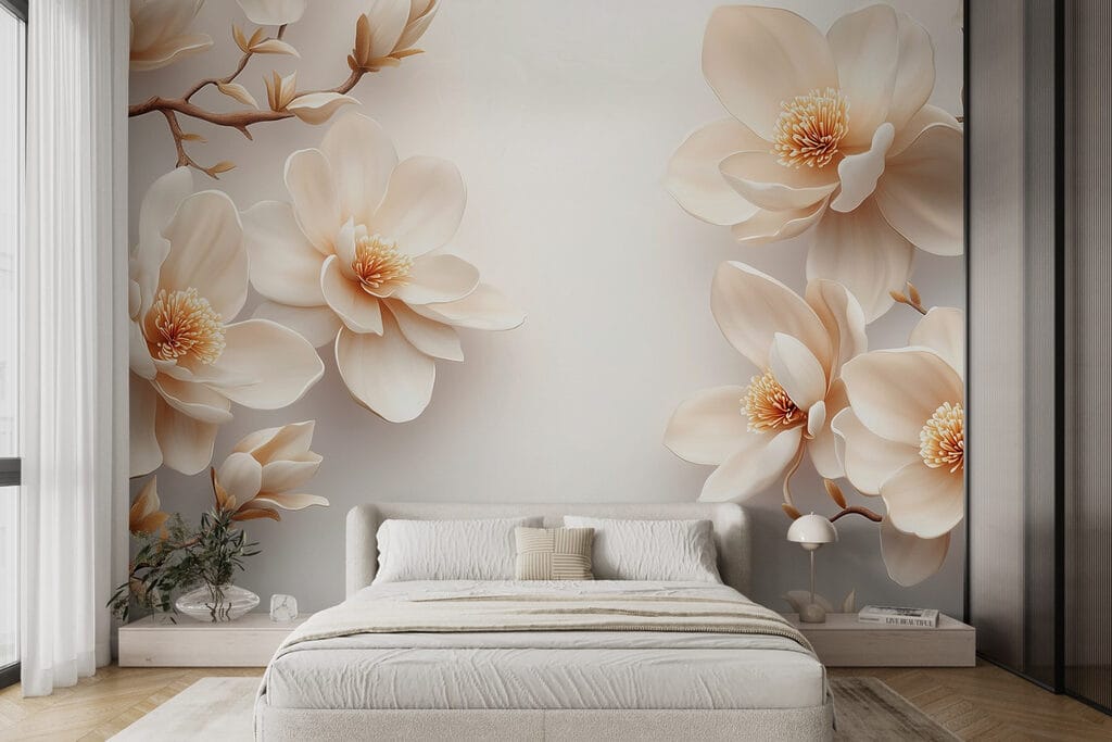 Groep witte bloemen — interieur 2