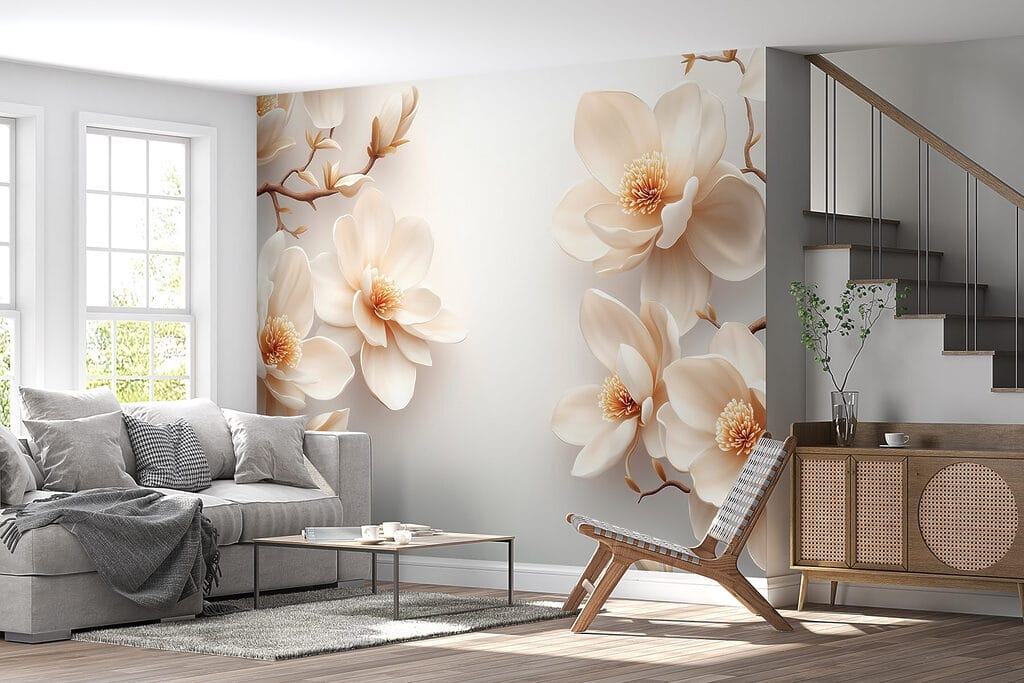 Groep witte bloemen — interieur 4
