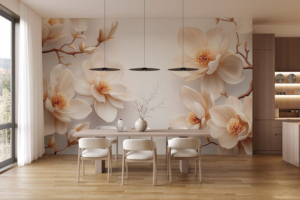 Groep witte bloemen — interieur 5