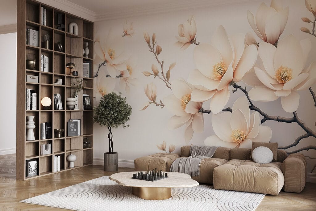 Bloesem aan zwarte ranken — interieur 2
