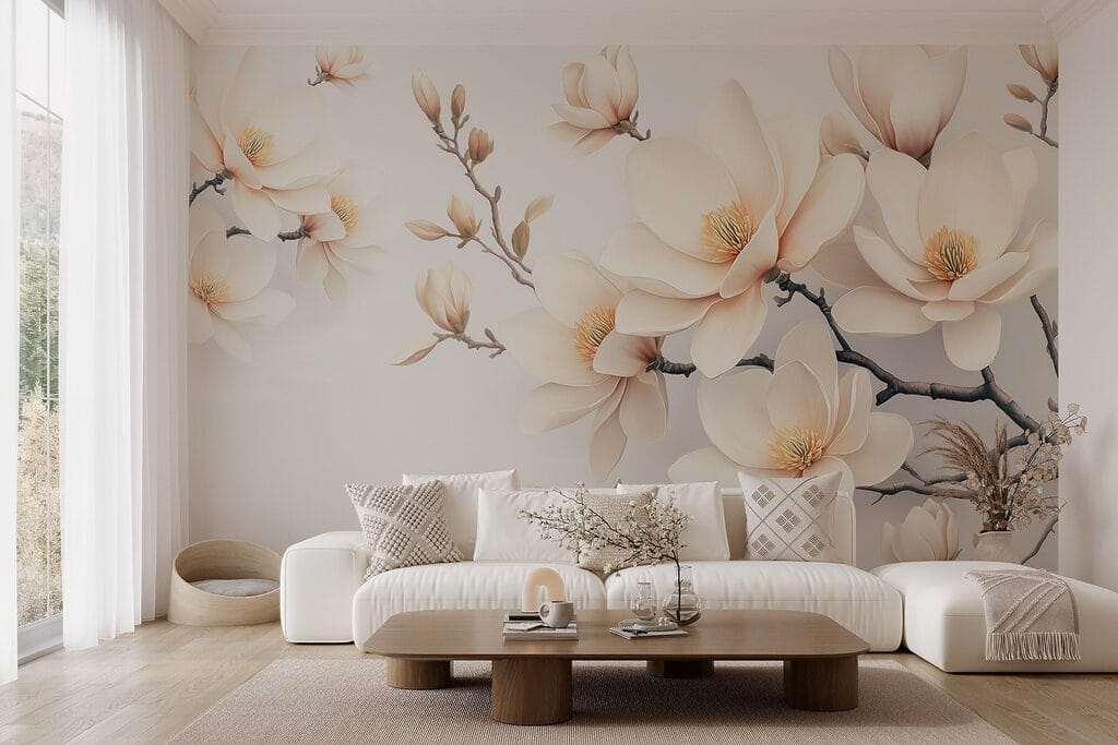 Bloesem aan zwarte ranken — interieur 3