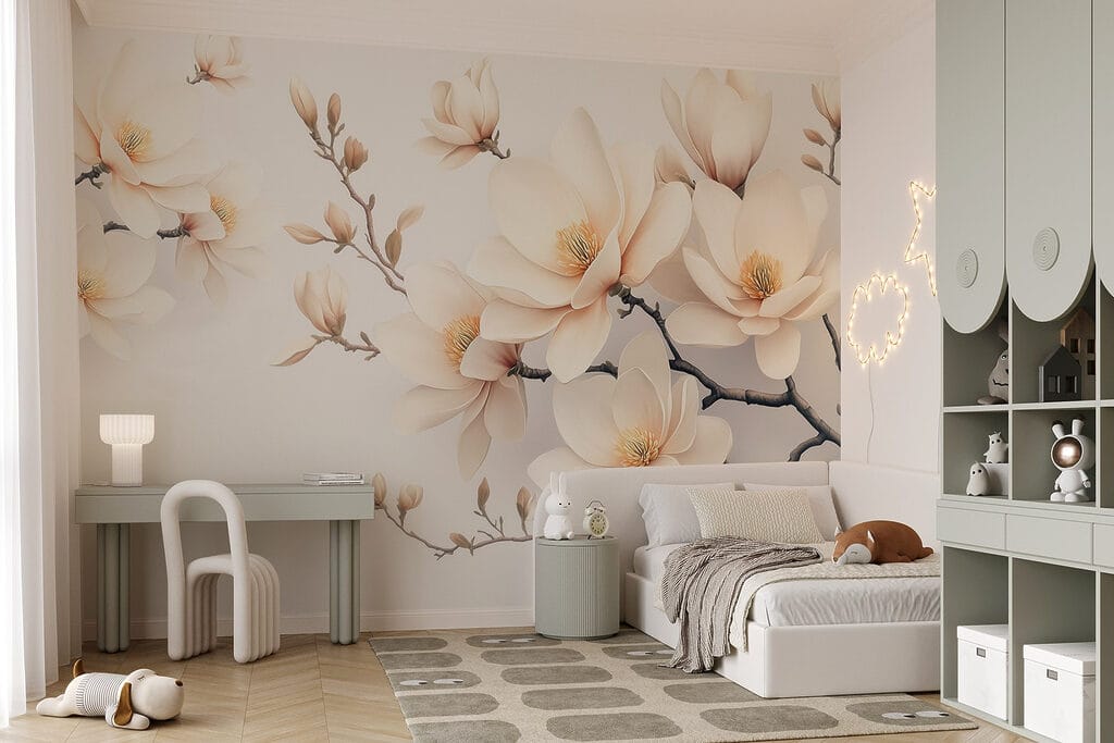 Bloesem aan zwarte ranken — interieur 5