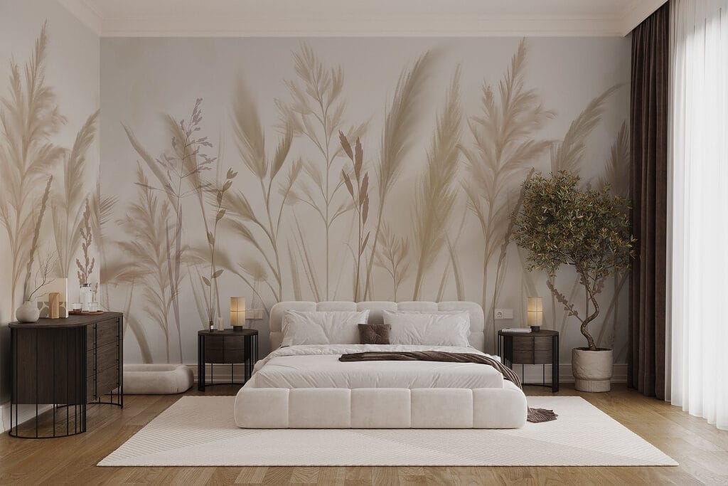 Gouden grassen op bleekroze — interieur 2