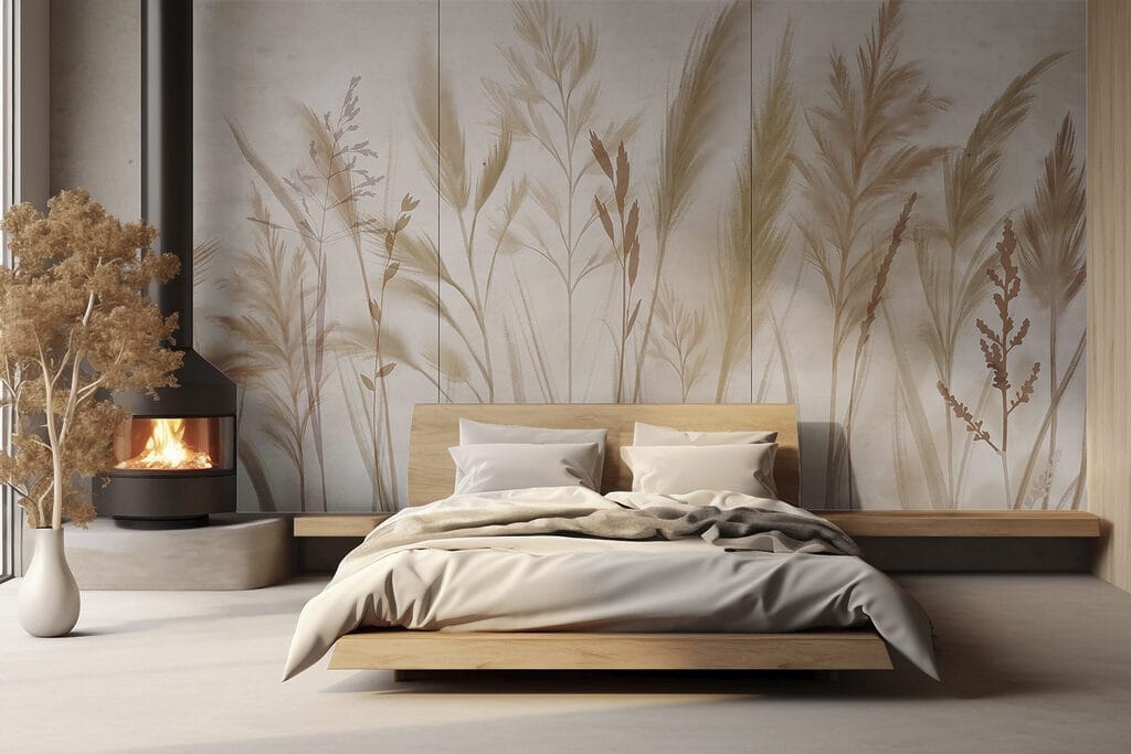 Gouden grassen op bleekroze — interieur 3