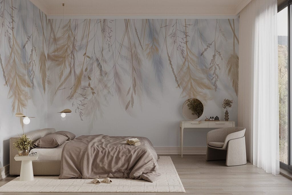 Hangveren in zandkleurig blauw — interieur 3