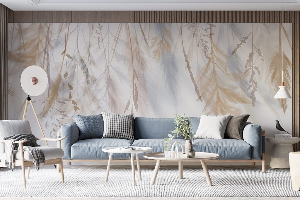 Hangveren in zandkleurig blauw — interieur 5