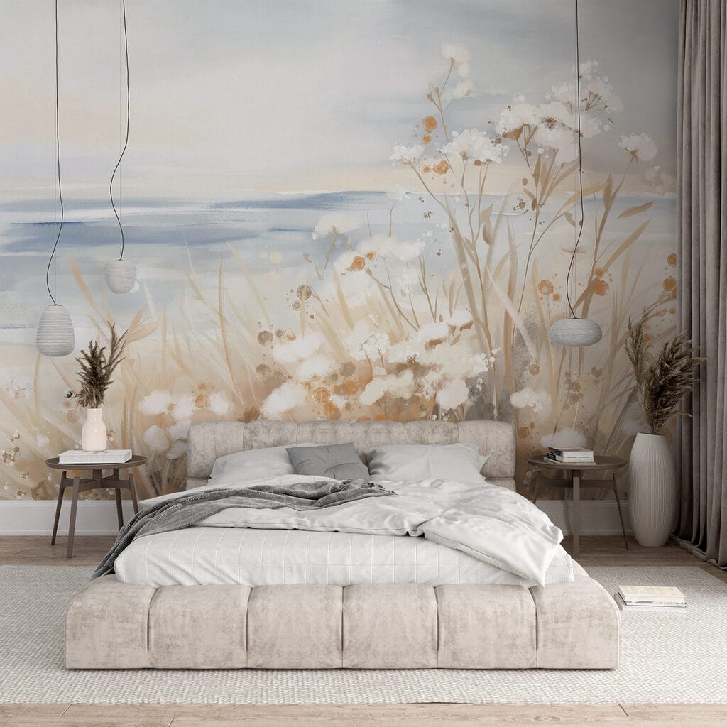Bloemetjes langs blauwe kustlijnen — interieur 2