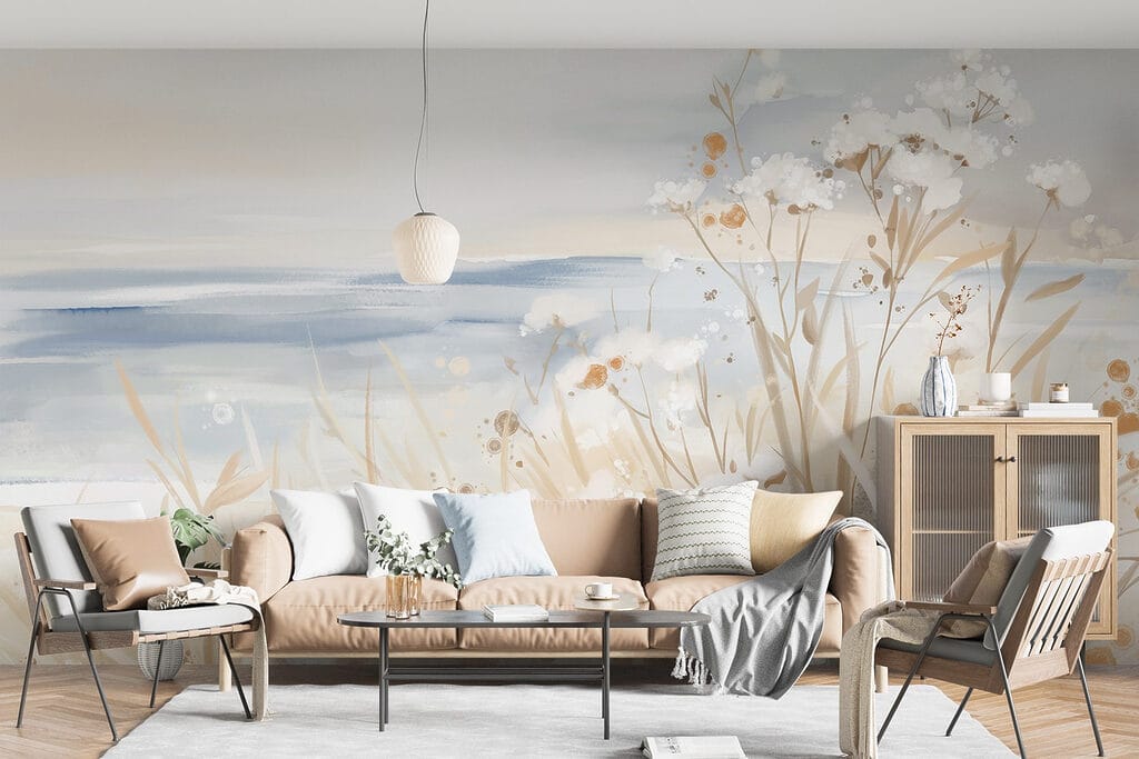 Bloemetjes langs blauwe kustlijnen — interieur 4