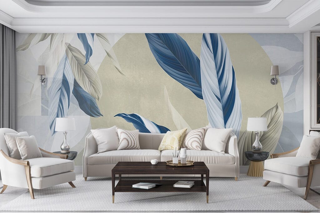 Blauwe veren voor lichtkringen — interieur 5