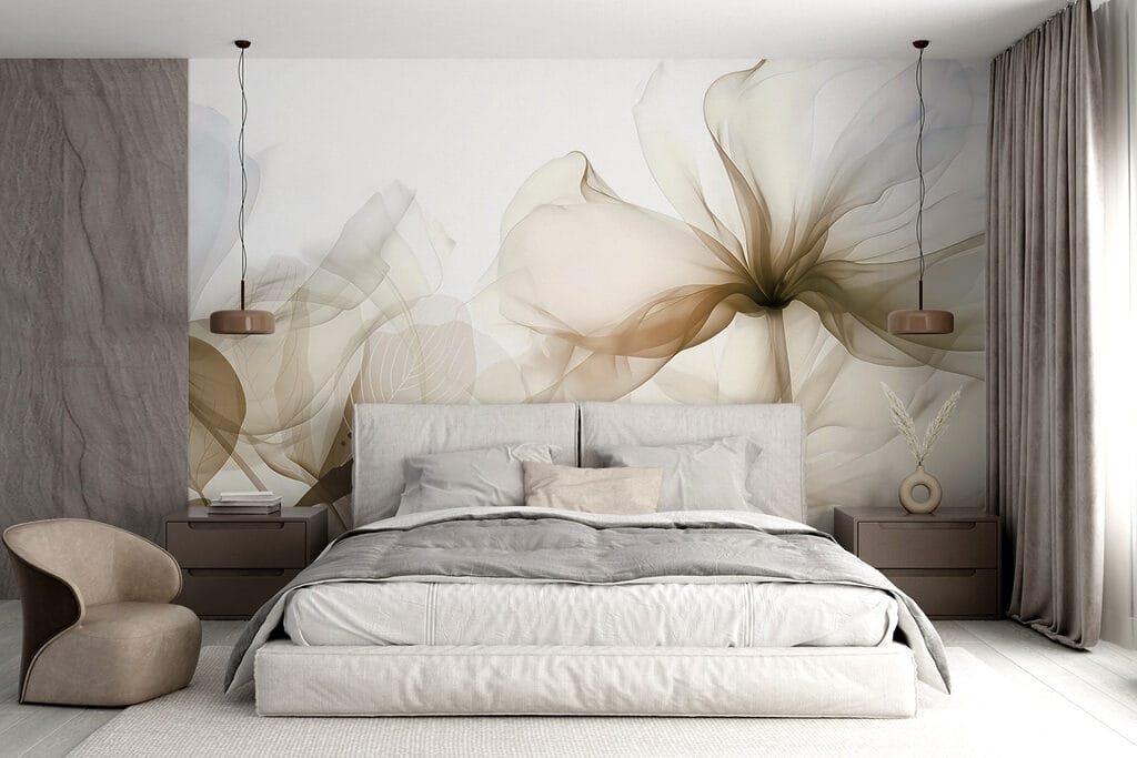 Delicate bloemblaadjes in zachte tinten — interieur 2