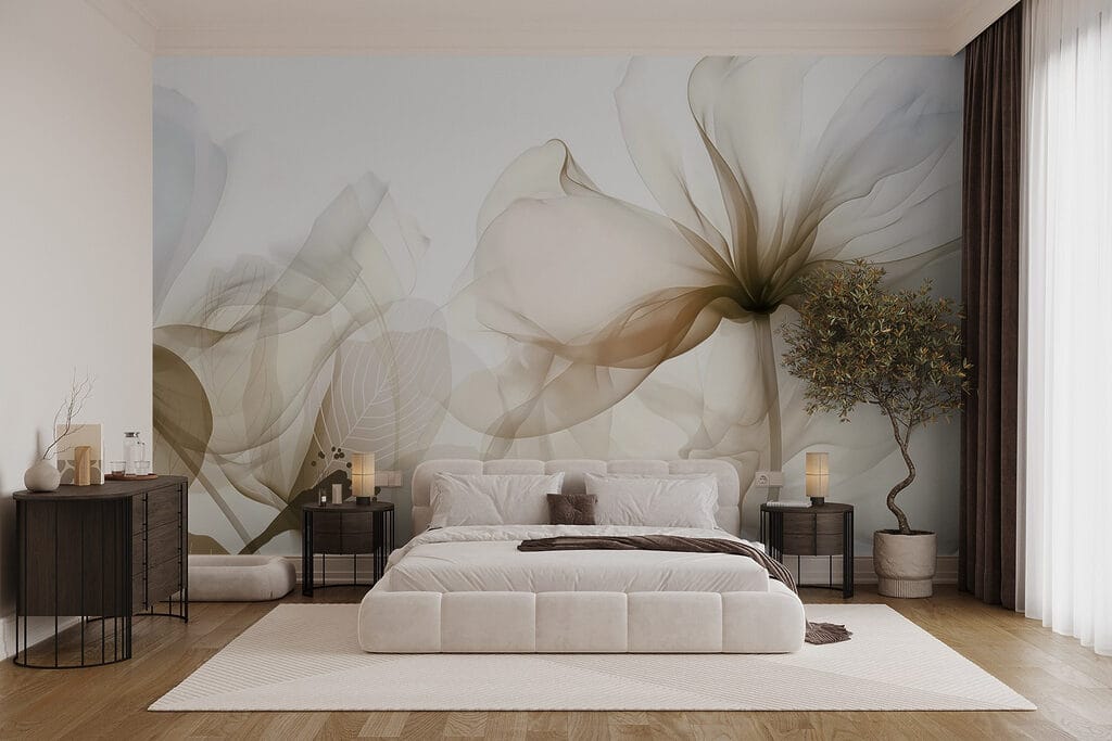 Delicate bloemblaadjes in zachte tinten — interieur 3