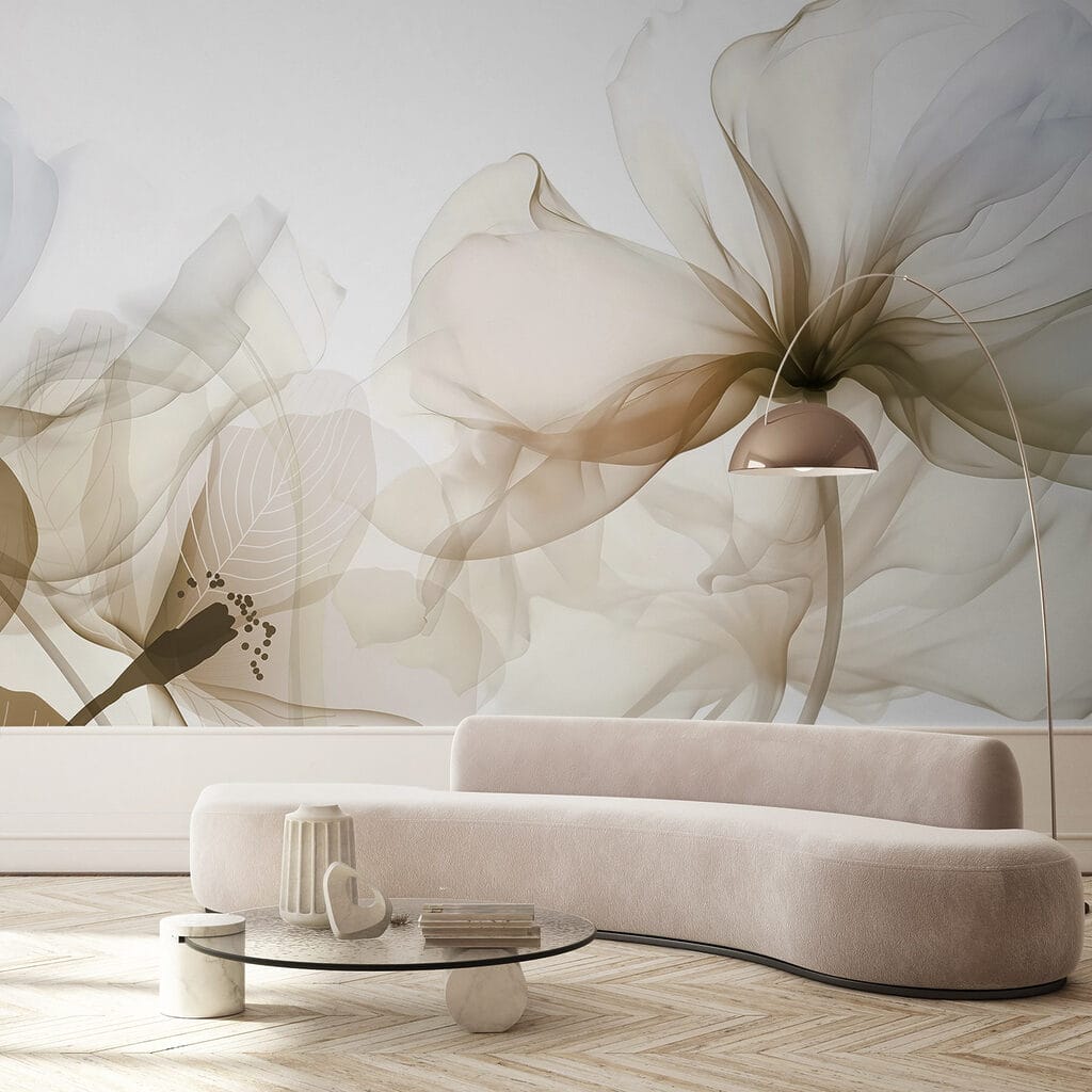 Delicate bloemblaadjes in zachte tinten — interieur 4