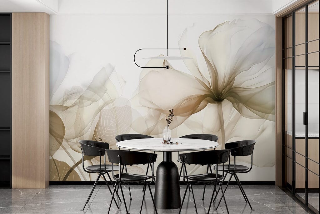 Delicate bloemblaadjes in zachte tinten — interieur 6