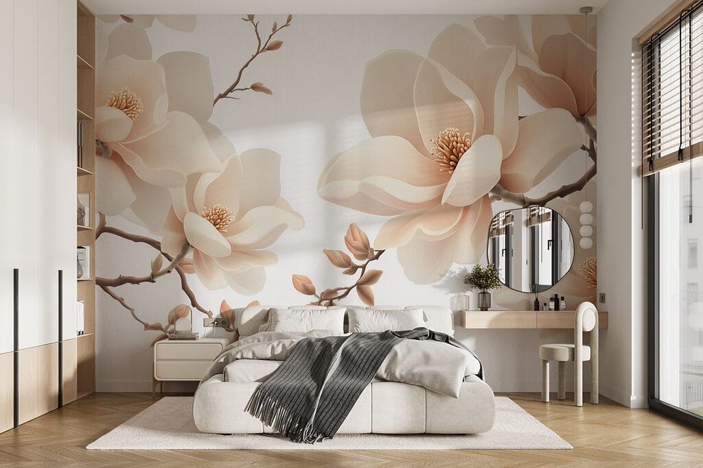Elegante bloesems aan sierlijke takken — interieur 1