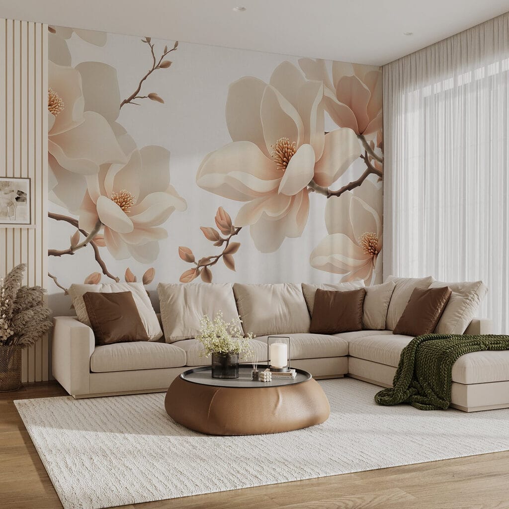 Elegante bloesems aan sierlijke takken — interieur 3