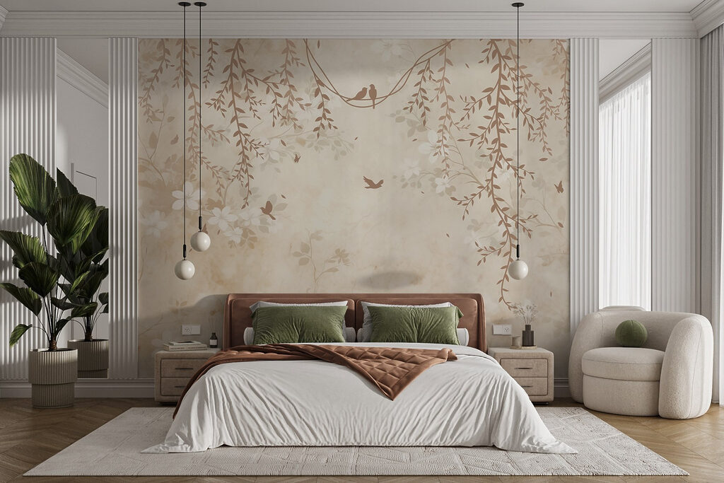 Vogeltjes onder bleke ranken — interieur 3