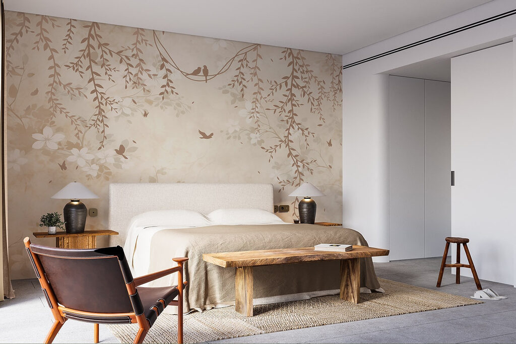 Vogeltjes onder bleke ranken — interieur 4