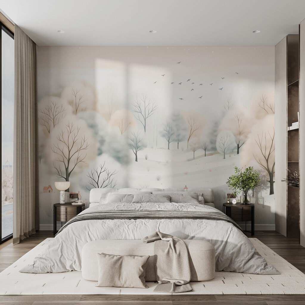 Dieren tussen witte winterheuvels — interieur 1