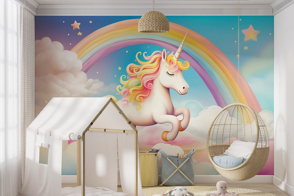 Eenhoorn onder een regenboog — interieur 1