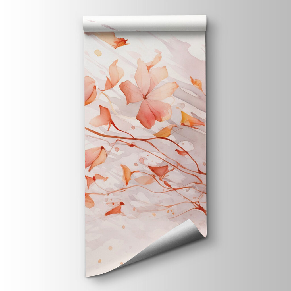 Schilderij van bloemen en bladeren — productweergave