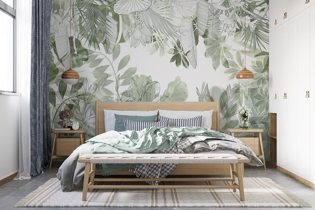 Bladlagen rond een opening — interieur 2
