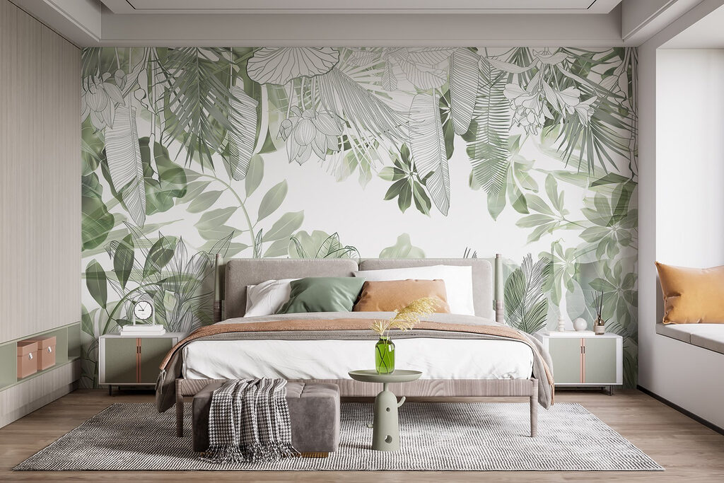 Bladlagen rond een opening — interieur 3