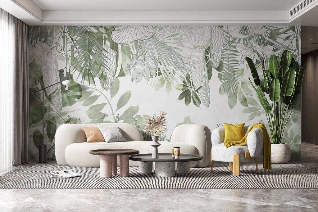 Bladlagen rond een opening — interieur 4
